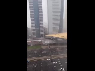 Raindrops keep falling on my head: More and more epic footage rolling out of Dubai, UAE, shows the extent of the storms that str