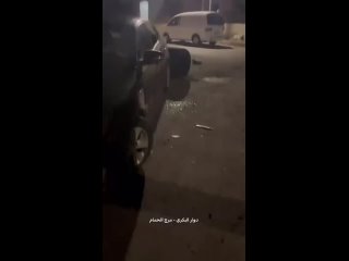 Обломки иранской ракеты в Аммане, Иордания