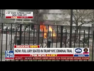 A protester in front of the New York State Supreme Court set himself on fire