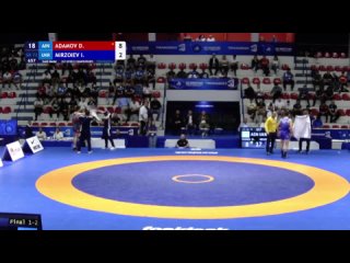 GR World2023 U23 72kg 1 Dmitrii ADAMOV (AIN) vs. Irfan MIRZOIEV (UKR)