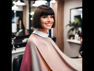 Womens Barbershop Haircuts 💈 - Women Short Bob Blunt haircut with Bangs⧸Fringe - Compilation 33