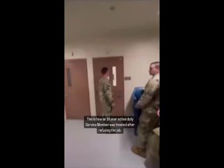 18 yrd old active duty service member refusing the jab