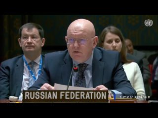 Declaraia lui , Reprezentantul Permanent al Rusiei la ONU, la reuniunea CSONU privind atacurile asupra Israelului (