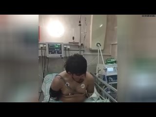 Видео допроса четвертого террориста 19-летнего Мухаммадсобира Файзова в больнице  При задержании у э