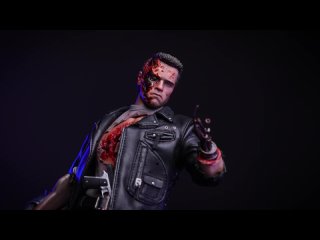 Present Toys TERMINATOR 2 Future Warrior T-800 Battle Damaged 1_6 Figure Unboxing and Review