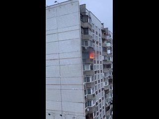 Пожар на Борисовских прудах 10-1 , 14 этаж
