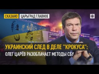 Украинский след в деле “Крокуса“: Олег Царёв разоблачает методы СБУ