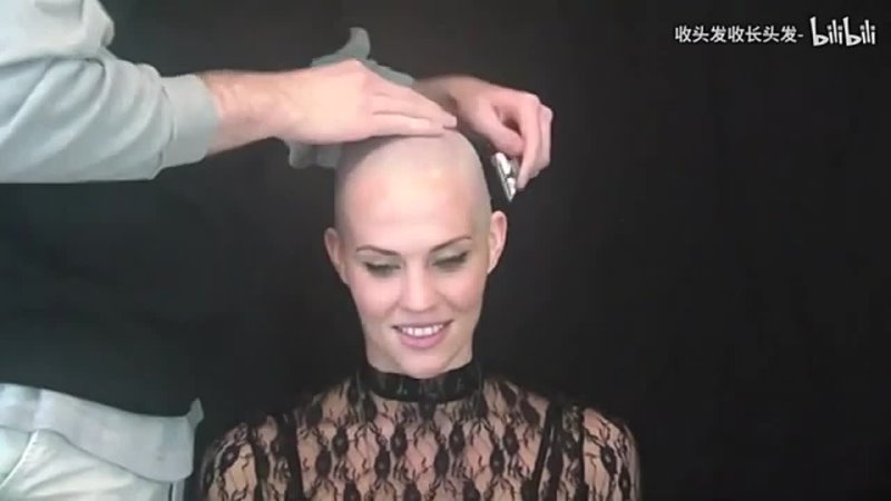 Girl Hair - Jessie. From Long to Half-Shaved to Fully Shaved