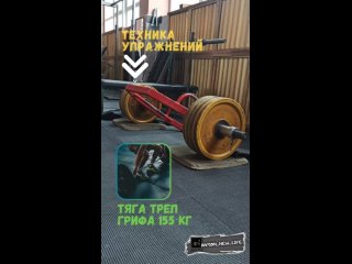 Тяга Треп грифа.  Тренировка ног в top gym