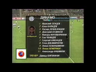 Torpedo Moscow 0-1 Dinamo Tbilisi  UEFA cup 1996-97 first round