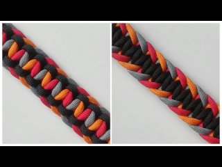Плетение браслета Кобра из паракорда 3 way Cobra | Paracord Bracelet tutorial