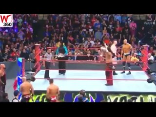 WWE Monday Night RAW  - The Hardy Boyz, Cesaro & Sheamus vs Luke Gallows, Karl Anderson & Shining Stars
