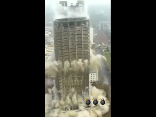 Разрушение зданий с помощью взрывчатых веществ