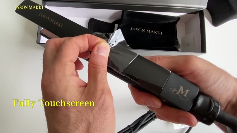 JASON MAKKI Jason Makki Unboxing Therapy Slim Touchscreen Hair Straightener For Faster, Easier