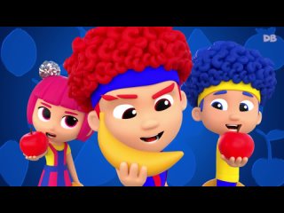 Yummy Fruits  Vegetables with new DB Heroes   D Billions Kids Songs