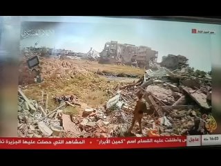 Бригады Аль-Кассам транслировали видео засады в Хан-Юнисе, на канале Аль-Джазира.