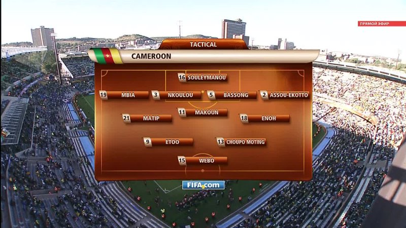 WC 2010. Match 10. Japan - Cameroon