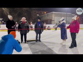 В Сосновоборске состоялось открытие хоккейной коробки в объединенном дворе Энтузиастов, 5, Солнечная 7 и 9