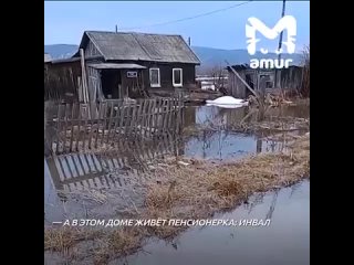 Село Сокол накрыло талыми водами на Сахалине