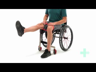Разгибание коленного сустава с сопротивлением отведения бедра - Одна нога (инвалидная коляска)