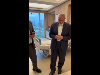 The moment when Hamas Politburo chief Haniyeh was told the news that Israel had killed his sons and grandsons