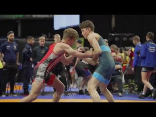 U17 L. Van Schalkwyk (RSA) vs B. Faili (SWE). Greco-Roman 55kg youth wrestling