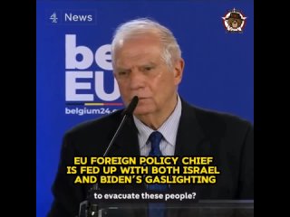 Le haut diplomate europen Josep Borrell a ouvertement critiqu Joe Biden pour avoir envoy des armes  Isral alors que le mass