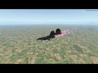 Lockheed SR-71 Blackbird в игре X-Plane 11