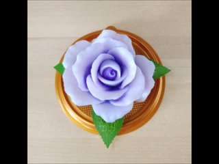 “Фиолетовая роза“, ароматное мыло в куполе