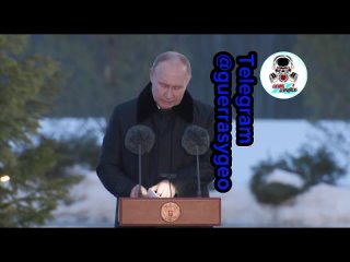 🇷🇺  ️ ️Vladimir Putin participa en la inauguración de un monumento a las víctimas del asedio
