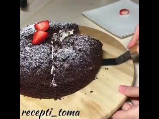 Вкусный и легкий шоколадный торт