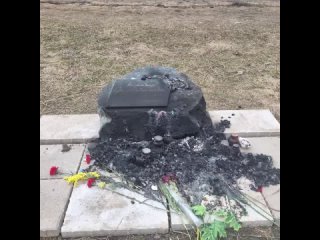 Мужчина сжёг цветы, записки и игрушки у стихийного мемориала жертвам теракта в Крокусе в Новой Москве. Задержан 48-летний мест