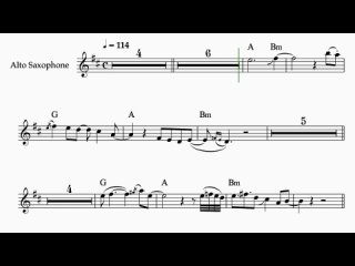 Syntheticsax - Mirage (Ноты для саксофона альт)