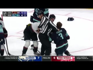Драка НХЛ: Уилл Борген - Лайам О Брайан