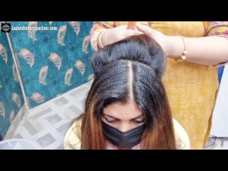 Lashes Beauty Parlour - How To Create Front lines Variation Technique  Bridal High Side Puff Hairstyle By Nazia Khan