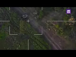 Точный удар Ланцета взорвал танк Т-64 националистов