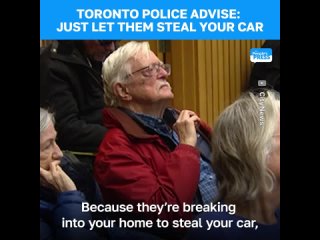 Amid Torontos car theft epidemic, the citys police service came out with a brilliant solution. They told people to leave th