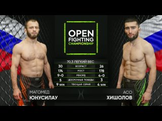 Open FC 39: Магомед Юнусилау х Асо Хишолов | Okko ММА