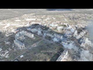 Работа штурмовой авиации неуправляемыми ракетами по укреплениям ВСУ в восточной части Часов Яра