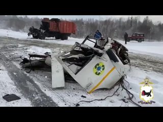 😨Смертельное ДТП с тремя грузовиками произошло в Иркутской области.