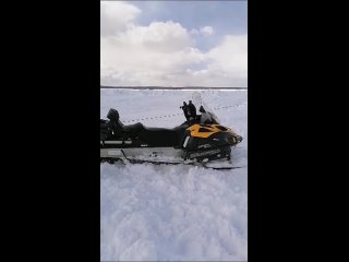 ️ В Стародубске рыбаки просят помощи, чтобы вытащить снегоход
