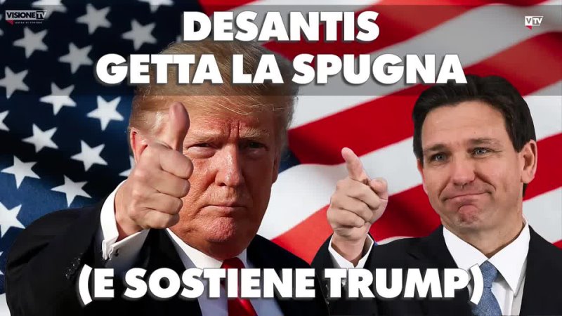 Visione TV Ron De Santis getta la spugna (e sostiene Trump) Talk Show (22, 01,