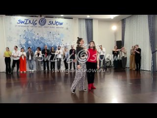 Aleksandra Voronova  Yevgeniya Petrenko. Novice JnJ. Swing  Snow 2024