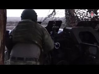 Боевая работа артиллерийских расчетов группировки войск «Днепр»