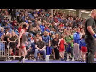 Age13 Z. Davis (USA) vs O. Dmytryshyn (UKR) 35kg. Youth boys freestyle wrestling