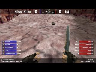 Шоу-Матч по CS 1.6 [Hired Killer -vs- 1st] 1map @kn1feTV