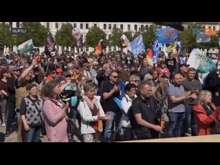 En Alemania se celebr una manifestacin contra el suministro de armas a Kiev