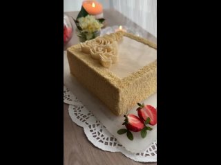 Торт с карамельными нотками ❤ Видео от Помощник Кондитера (Рецепты, макеты, торты)