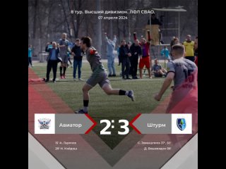 8 тур. «Авиатор VS Штурм» 2:3.