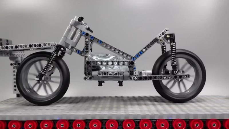 Lego Motorcycle Suspension Testing Device